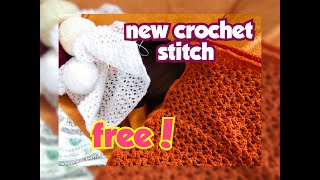 CROCHET STITCH FREE TUTORIAL FOR TOPS CARDIGANS PULLOVERS SWEATERS FOR BEGINNERS  ANA VANILA ARTS [upl. by Suiradal444]