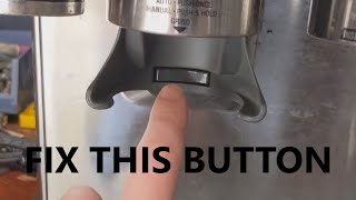 Breville Barista Express Coffee Machine  GrinderPortafilter Button Fix [upl. by Emery]