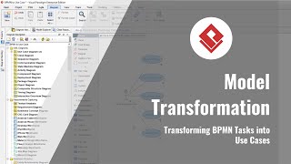 Model Transformation Transforming BPMN Tasks to Use Cases [upl. by Nnaillek947]