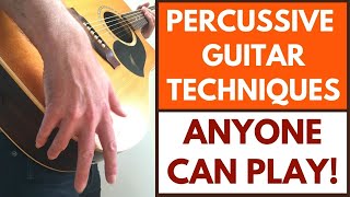 How To Play Percussive Guitar Percussive Guitar Tutorial [upl. by Jacinda]