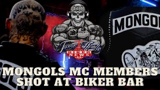 Mongols MC Members shot at biker bar [upl. by Atnohs]