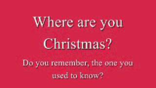 Faith Hill  Where Are You Christmas Lyrics [upl. by Airamalegna]