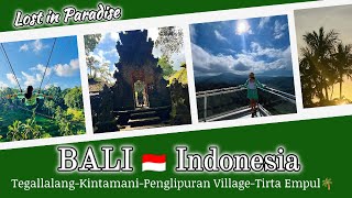 【臆病者の一人旅 in バリ】BALI Solo Travel in 2024 Tegallalang  Kintamani area [upl. by Akkin]