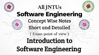 Introduction to Software Engineering  Software Engineering  JNTUGV  JNTUK  JNTUH  JNTUA  RGUKT [upl. by Wertheimer]