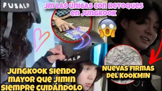 JIKOOKSIENDO MAYOR QUE JIMIN👀JM LAS ÚNICAS CON RETOQUES🤔NUEVAS FIRMAS🐥🐰jikook bts [upl. by Argella754]