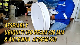 ASSEMBLY AIR MAX UBIQUITI ISO BEAM 620 MM amp ANTENNA UBIQUITI AF550S45 [upl. by Most]