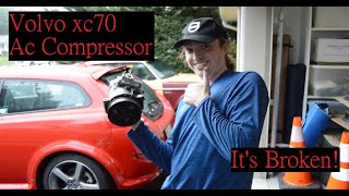 Volvo XC70 T6 Ac Compressor Replacement [upl. by Nyrrat]