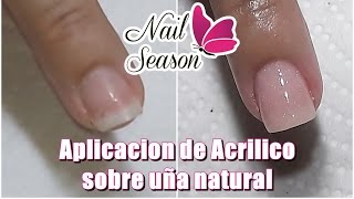 Acrilico en uñas naturales para principiantes base completa [upl. by Atul]