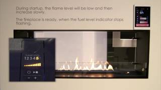 Decoflame Montreal Bio fireplace with automatic Basic burner [upl. by Pacificia]