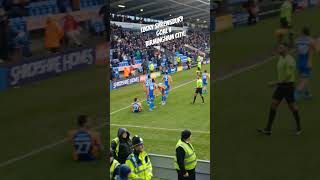 Shrewsbury score a lucky goal after a mix up in the Birmingham goal at Croud Meadow Shropshire [upl. by Yolanda641]