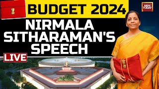 Budget 2024 LIVE Nirmala Sitharaman Budget 2024 LIVE  Parliament Budget Session 2024  India Today [upl. by Tletski846]