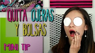 Como quitar ojeras y bolsas  Con Gel Aloe Vera  Remedio Natural  MIni Tip 23 [upl. by Anirpas394]