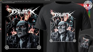 TShirt Design Tutorial In Adobe Photoshop 2022 [upl. by Amisoc967]