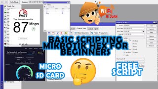 MIKROTIK SCRIPTING FOR BEGINNERS  SPEEDTEST BYPASS REBOOT MIKROTIK REBOOT NODEMCU  JUANFI SYSTEM [upl. by Breed938]