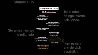 Jungs Geheimnisse youtubeshorts zitate goviral liebe geheimnis ￼ [upl. by Barri]