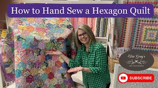 How To Create Machine Pieced QAYG Hexagons [upl. by Certie]