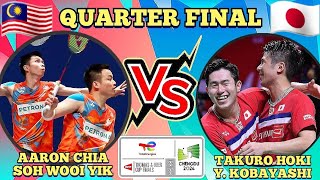 QF🇲🇾AARON CHIASOH WOOI YIK 🆚️ 🇯🇵TAKURO HOKIYUGO KOBAYASHI🔥‼️WHAT A MATCH😱‼️thomascup2024 [upl. by Toland25]