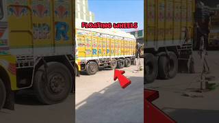 Floating wheels Tyres of Truck  🤷🤯🤯 facts knowledge science safety respect youtubeshorts [upl. by Berga]