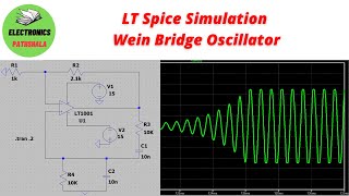 Lec 2 LT Spice Simulation of Wein Bridge Oscillator [upl. by Niven411]