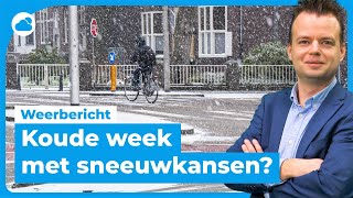 Weerbericht koude week met sneeuwkansen ❄️ [upl. by Zumwalt]