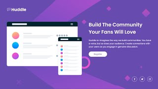 Huddle landing page  Html amp CSS [upl. by Behl]