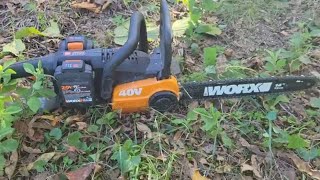 Worx Chainsaw Review [upl. by Anifled541]