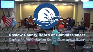 Onslow County Board of Commissioners Meeting [upl. by Gardel]