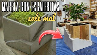 Maceta de concreto minimalista sale mal 😅 [upl. by Assiren862]