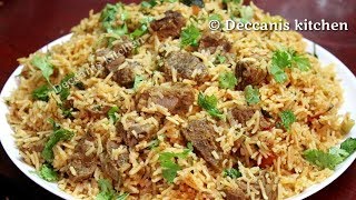 Hyderabadi famous Tahari recipeGosht ki TahariMutton Tahari recipe [upl. by Alul]