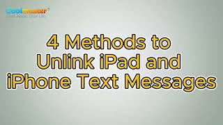 How to Unlink iPad and iPhone Text Messages in 4 Methods [upl. by Rumery171]