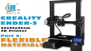 Creality ENDER3 Desktop 3D printer  Flexible Fillament Printing [upl. by Janina]