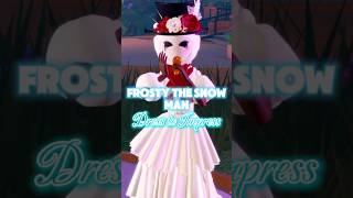 FROSTY THE SNOWMAN IN DTI ☃️🤍 roblox dresstoimpress shorts dresstoimpressroblox dti [upl. by Mandy]