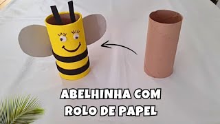 Como fazer abelhinha com rolo de papel higiênico [upl. by Tabbi]