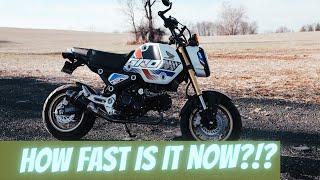 DHM Cam Install and Test Ride on 2022 Honda Grom [upl. by Upshaw]