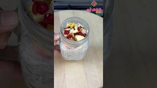 Overnight oats healthy breakfast recipe overnightoatsrecipe healthy breakfast food shassworld [upl. by Rydder]