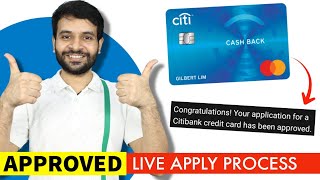 Citi Bank Credit Card Approved  Live Apply Process  ₹1000 Cashback भी 🔥🔥 [upl. by Llenreb]