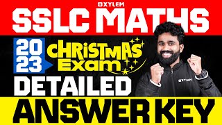 SSLC Christmas Exam  Maths  Answer Key Discussion  Xylem SSLC [upl. by Niram]