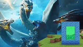 COMO HACER UN PORTAL A LA DIMENSION DE GODZILLA  MINECRAFT PORTALES [upl. by Gnay]