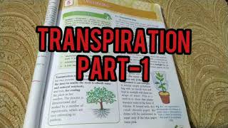 Transpiration class 10th icse explained [upl. by Dracir957]