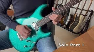 Steve Lukather  Running with the Night  guitar solo cover  HD 720p [upl. by Eilsek]