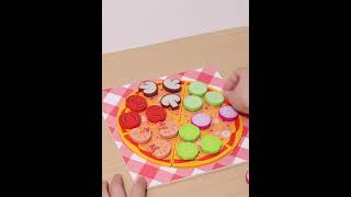 Pretend Play Toys Game Kitchen Wooden Cutting Fruit Toys Food Puzzles Simulation Pizza Biscuits [upl. by Ahsinan]