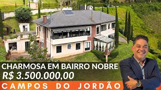 🍁 ALTO DO CAPIVARI COM VISUAL INCRÍVEL  CASA NOVA EM CAMPOS DO JORDÃO  R 350000000 [upl. by Cecilio]