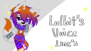 Lolbits voice lines  Gacha club  CapCut  CBPW [upl. by Marlena]