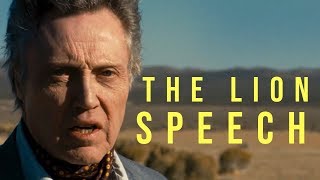 Christopher Walken The Lion Speech  Pool Hall Junkies [upl. by Nnairahs]