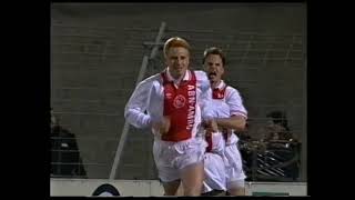 16031993 Uefa Cup Quarter Final 2nd leg AJAX v AUXERRE [upl. by Ettelrats]