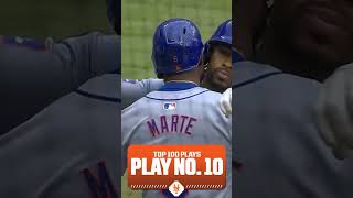 Play No 10 of 2024 Francisco Lindors CLUTCH home run helps the Mets clinch a postseason spot 😤 [upl. by Haida785]