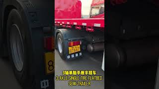 flatbed semi trailer [upl. by Clio]