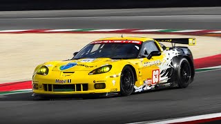 2010 Corvette C6R ZR1 GT2 Roaring Again 55L V8 Warm Up Accelerations amp OnBoard [upl. by Enrika]