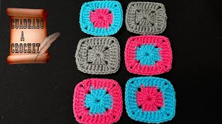 PASO A PASO PARA TEJER CUADRADO A CROCHET [upl. by Everson]