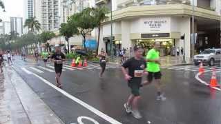 Hapalua Half Marathon 2013 Waikiki Honolulu Oahu Hawaii [upl. by Secnarfyram]